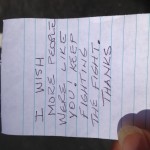 oathkeeper note left on car 7-2013